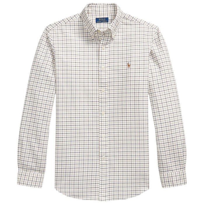Polo Ralph Lauren Custom Fit Tattersall Oxford Shirt - Navy/Green Multi