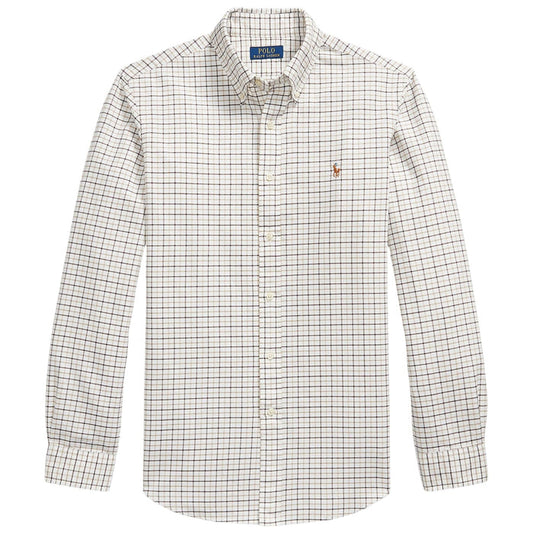 Polo Ralph Lauren Custom Fit Tattersall Oxford Shirt - Navy/Green Multi