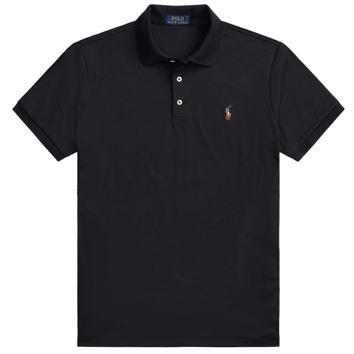 Polo Ralph Lauren Custom Slim Fit Soft Cotton Polo Shirt - Black