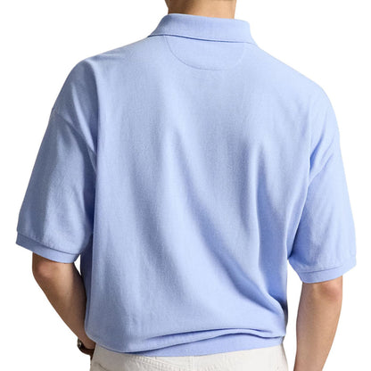 Polo Ralph Lauren Relaxed Fit Mesh Polo Shirt - Pebble Blue