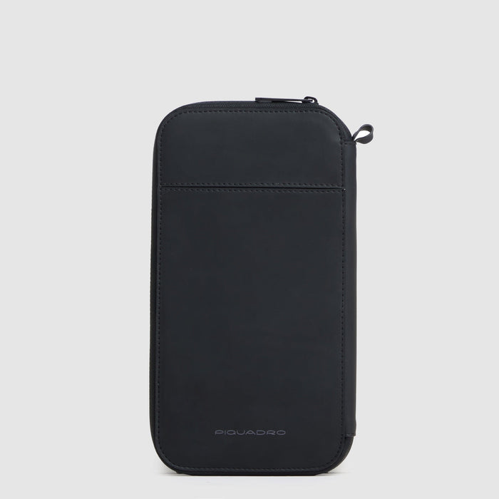 Porta passaporto con zip "Piquadro x Ducati"