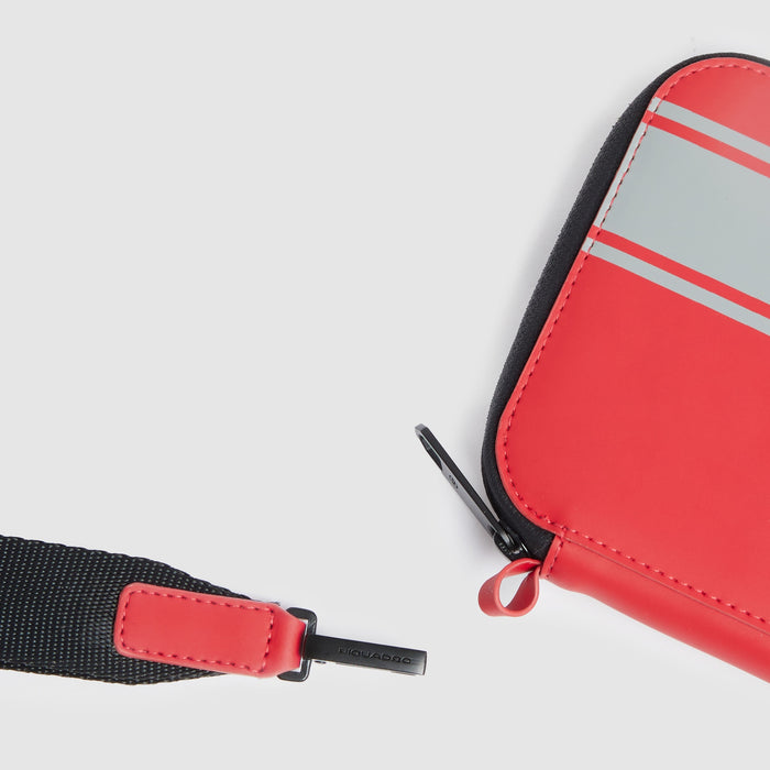 Porta passaporto con zip "Piquadro x Ducati"