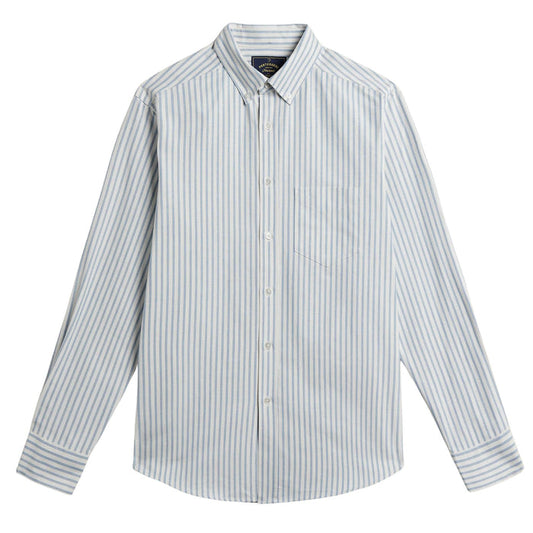 Portuguese Flannel Montebelo Stripe Shirt - Blue