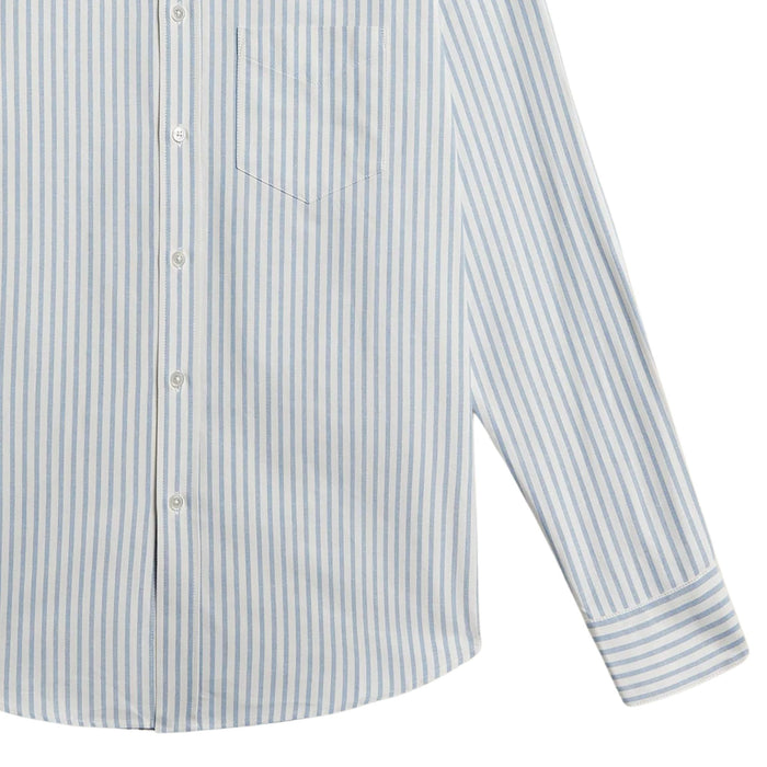Portuguese Flannel Montebelo Stripe Shirt - Blue