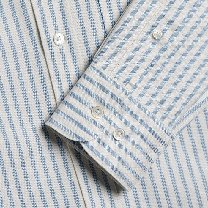 Portuguese Flannel Montebelo Stripe Shirt - Blue