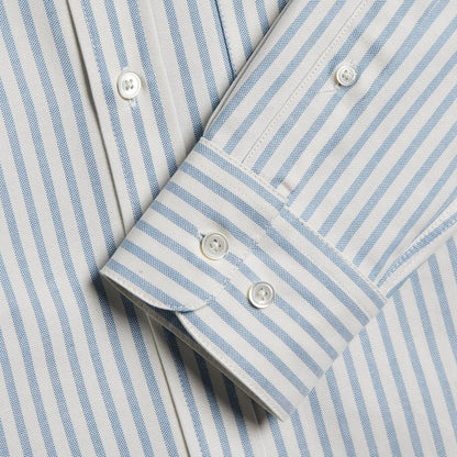 Portuguese Flannel Montebelo Stripe Shirt - Blue