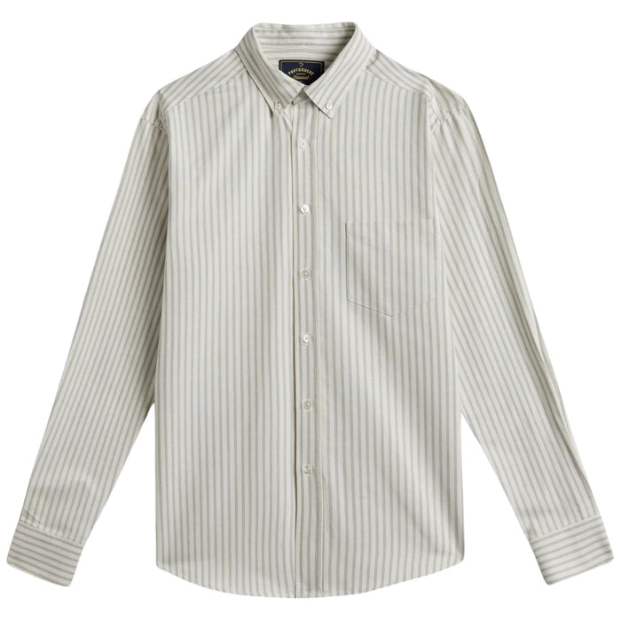 Portuguese Flannel Montebelo Stripe Shirt - Green