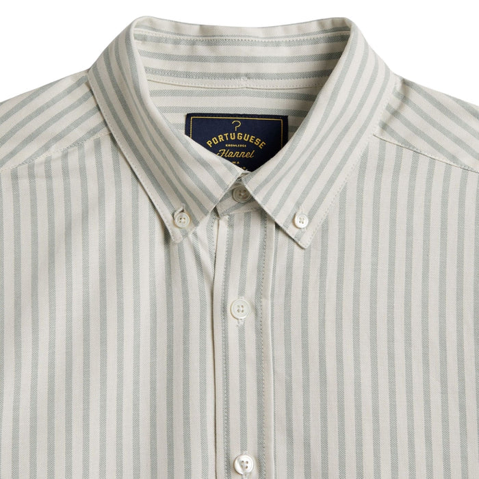 Portuguese Flannel Montebelo Stripe Shirt - Green
