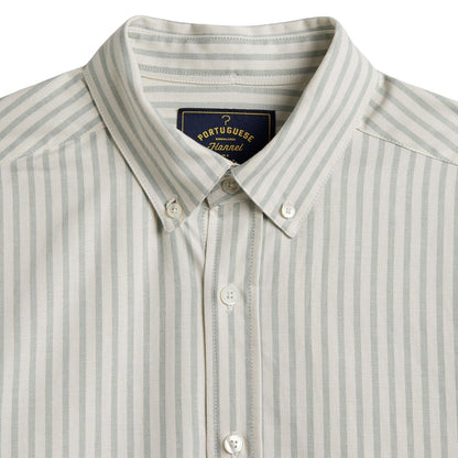 Portuguese Flannel Montebelo Stripe Shirt - Green