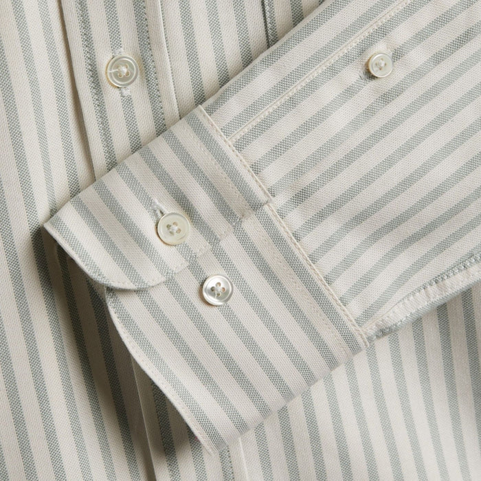 Portuguese Flannel Montebelo Stripe Shirt - Green