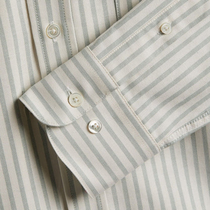 Portuguese Flannel Montebelo Stripe Shirt - Green