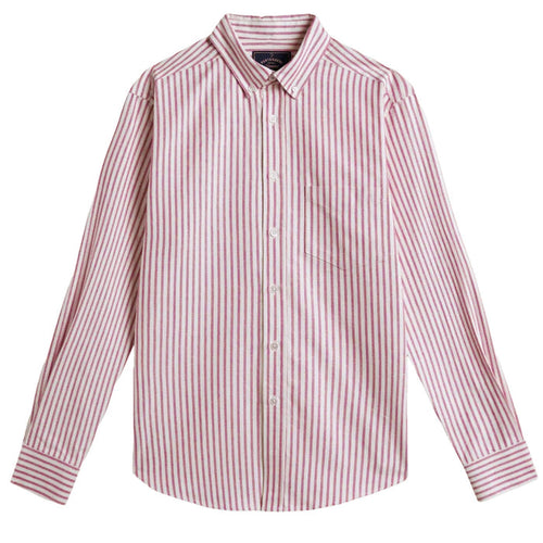 Portuguese Flannel Montebelo Stripe Shirt - Red