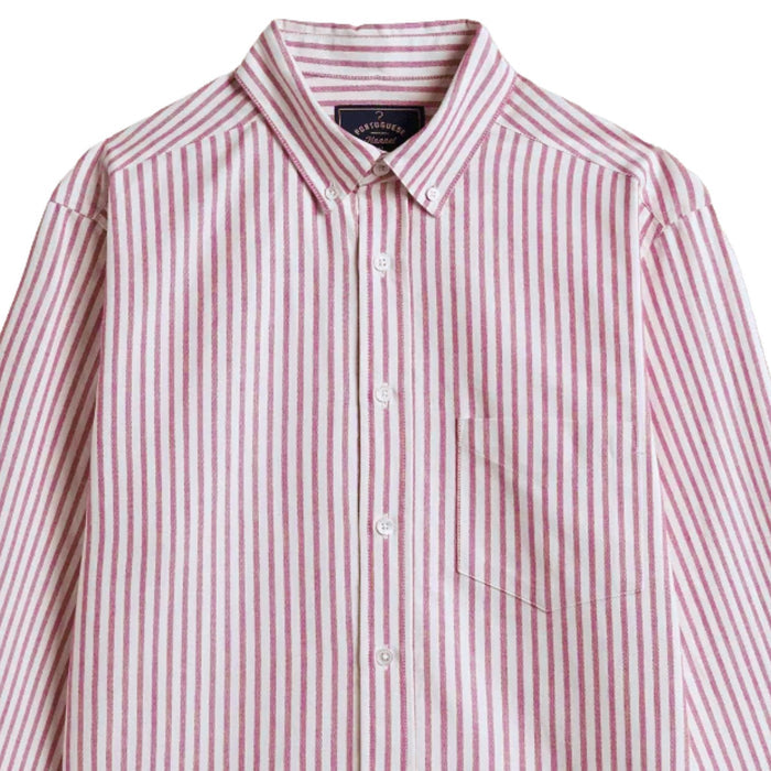 Portuguese Flannel Montebelo Stripe Shirt - Red