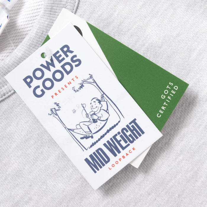 Power Goods Loopback Crewneck - Ash