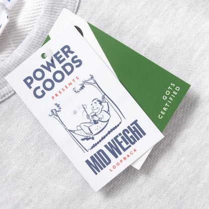 Power Goods Loopback Crewneck - Ash