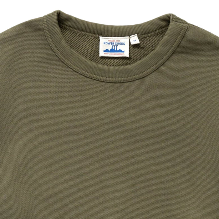 Power Goods Loopback Crewneck - Olive
