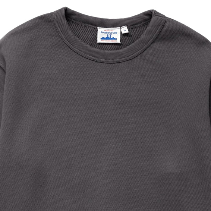 Power Goods Loopback Crewneck - Washed Black