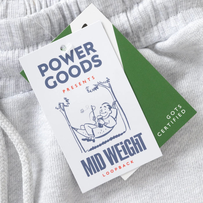 Power Goods Loopback Sweat Shorts - Ash