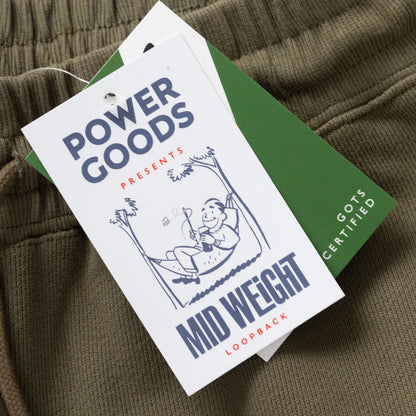 Power Goods Loopback Sweat Shorts - Olive