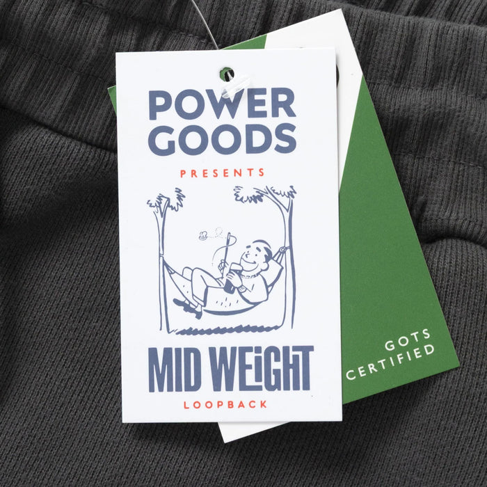 Power Goods Loopback Sweat Shorts - Washed Black