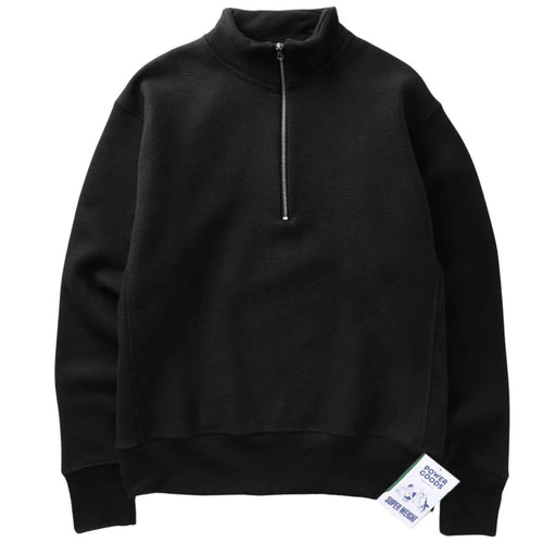 Power Goods Super Weight Quarter Zip - Black