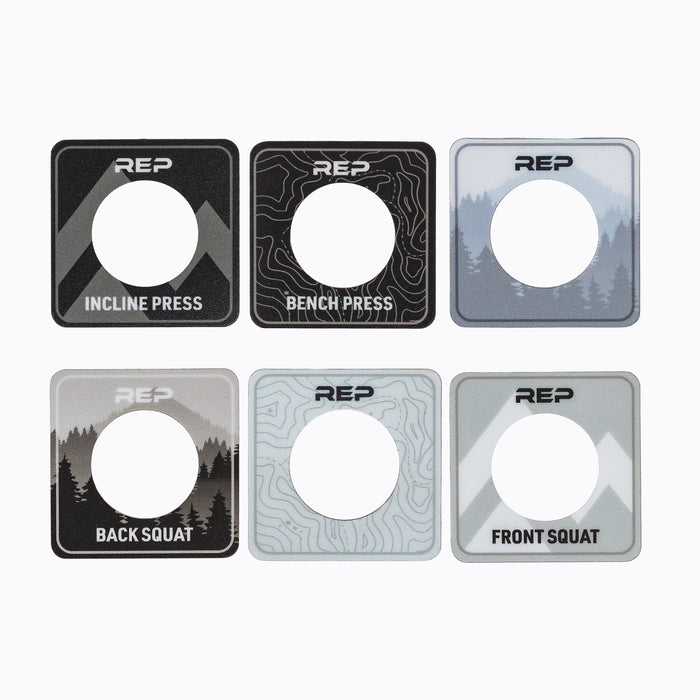 The REP Fitness Power Rack Magnetic Position Markers for 5000 Series racks