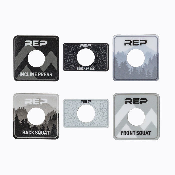 The REP Fitness Power Rack Magnetic Position Markers for 4000 Series racks