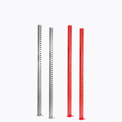 Set / 80" / Stainless Steel + Red