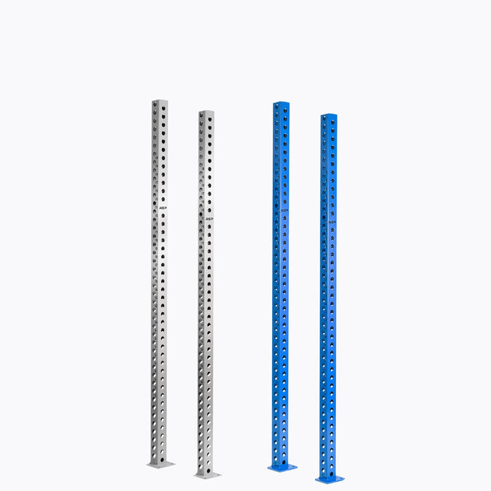 Set / 80" / Stainless Steel + Blue