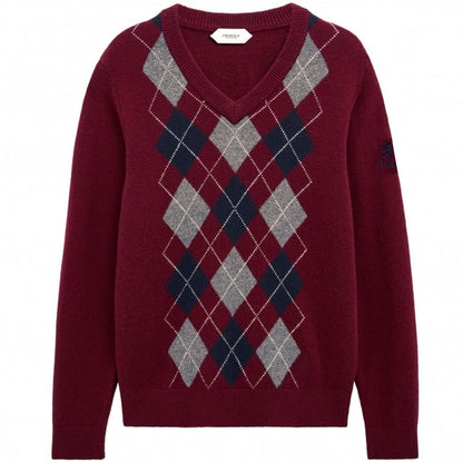 Pringle of Scotland Argyle Jumper - Burgundy