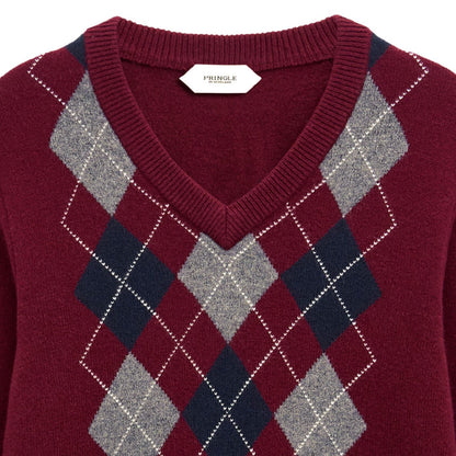 Pringle of Scotland Argyle Jumper - Burgundy
