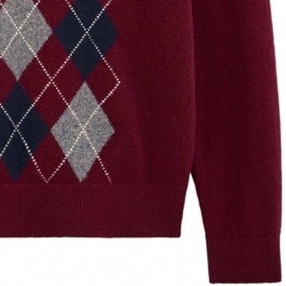 Pringle of Scotland Argyle Jumper - Burgundy