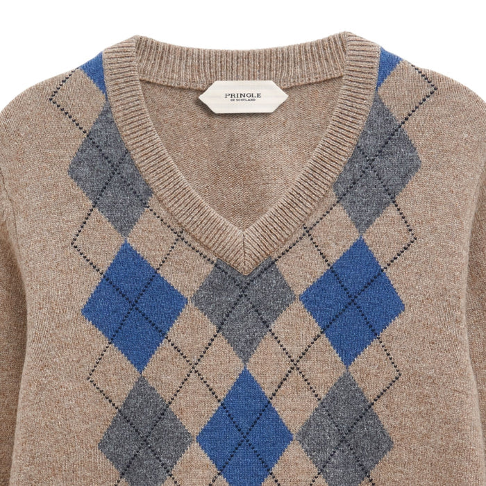 Pringle of Scotland Argyle Jumper - Mushroom
