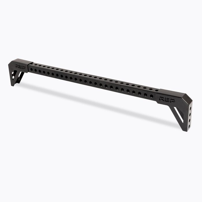 The REP Fitness 72 inch Rack Crossmember Connectors in metallic black