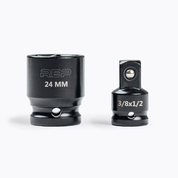 REP's 24mm Rack Socket for installing 4000 Series Power Rack with REP's Rack Socket 3/8 x 1/2 Adapter