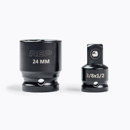 REP's 24mm Rack Socket for installing 4000 Series Power Rack with REP's Rack Socket 3/8 x 1/2 Adapter
