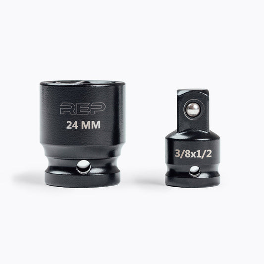 REP's 24mm Rack Socket for installing 4000 Series Power Rack with REP's Rack Socket 3/8 x 1/2 Adapter