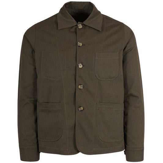 Real Hoxton Chore Jacket - Moss Green