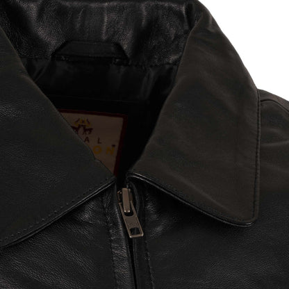 Real Hoxton Classic Leather Jacket - Black