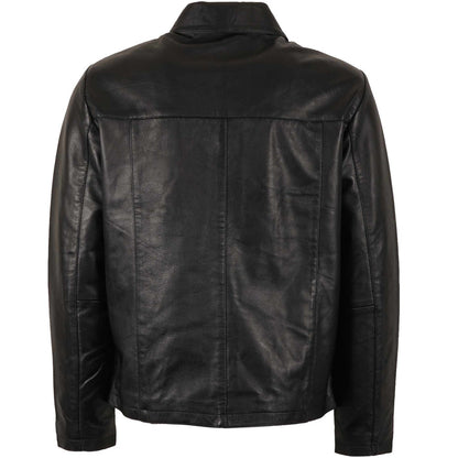 Real Hoxton Classic Leather Jacket - Black