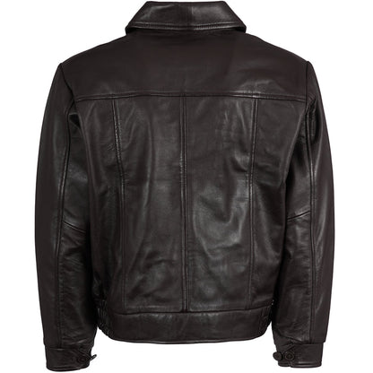Real Hoxton Leather Gab Jacket - Brown