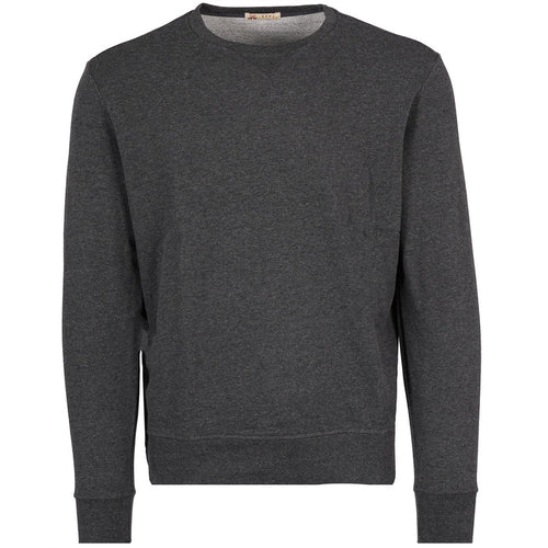 Real Hoxton Loopback Cotton Sweatshirt - Charcoal