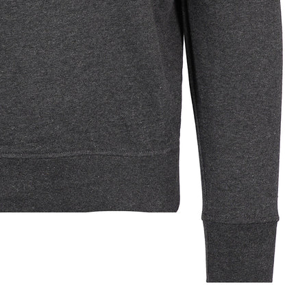 Real Hoxton Loopback Cotton Sweatshirt - Charcoal