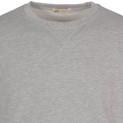 Real Hoxton Loopback Cotton Sweatshirt - Heather Grey