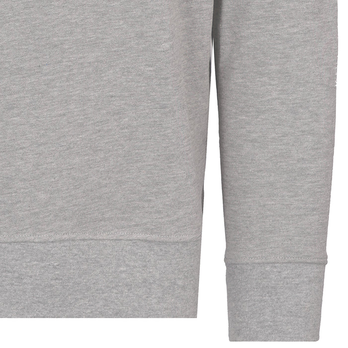 Real Hoxton Loopback Cotton Sweatshirt - Heather Grey