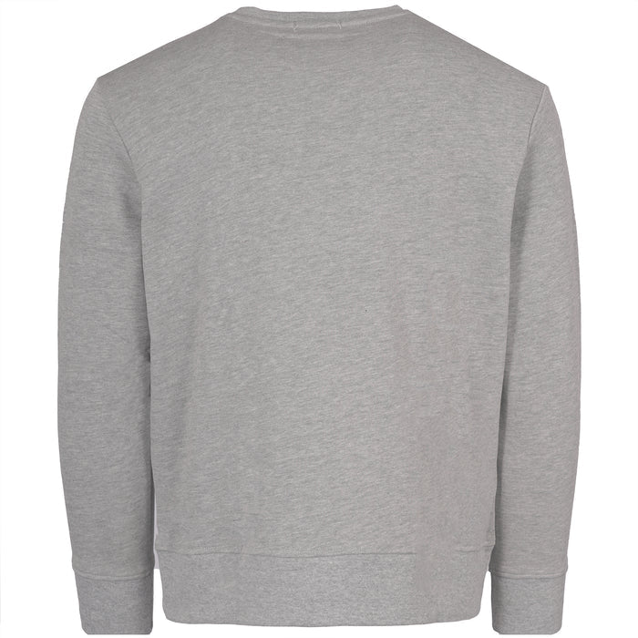 Real Hoxton Loopback Cotton Sweatshirt - Heather Grey