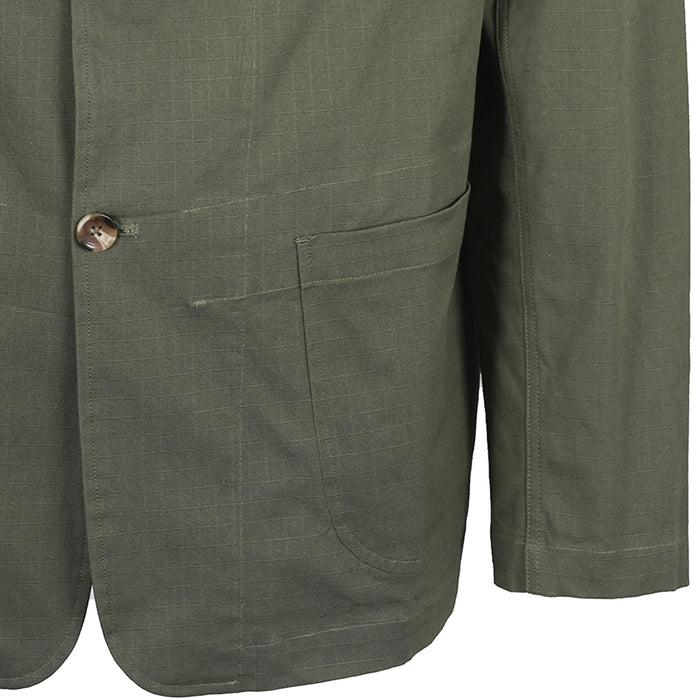 Real Hoxton Ripstop Engineer Jacket - Khaki Green