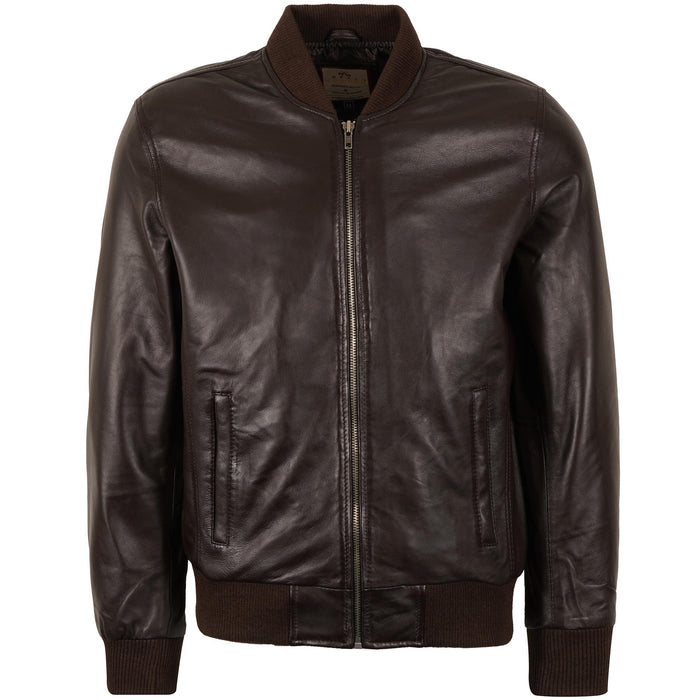 Real Hoxton Ryan Bomber Jacket - Brown