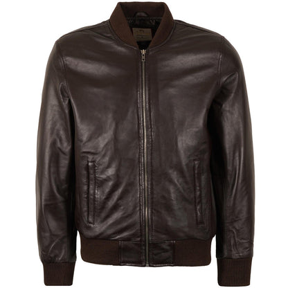 Real Hoxton Ryan Bomber Jacket - Brown