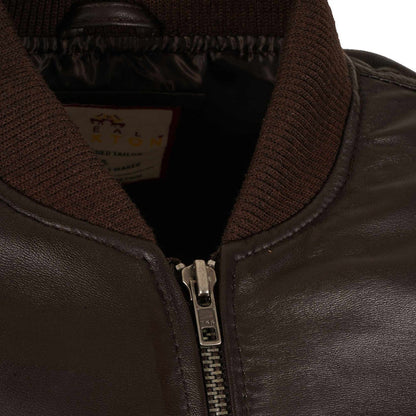 Real Hoxton Ryan Bomber Jacket - Brown